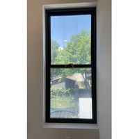 Fenêtres et portes à double battant en PVC de style américain, profilés en PVC à simple battant