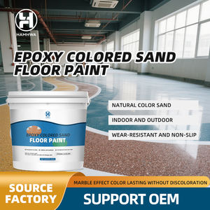 Peinture époxy industrielle auto-nivelante pour sols en sable, aspect marbre, application facile au truelle pour béton - Product Image 5