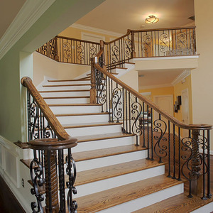 Villa <span class=keywords><strong>de</strong></span> lujo Entrada Escaleras Barandilla <span class=keywords><strong>de</strong></span> <span class=keywords><strong>hierro</strong></span> Diseño <span class=keywords><strong>Hierro</strong></span> forjado para aplicación <span class=keywords><strong>de</strong></span> hotel - Product Image 5