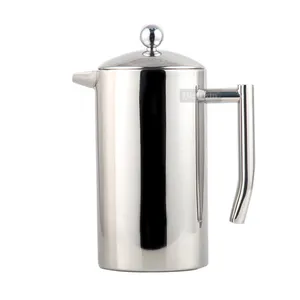 HIGHWIN disesuaikan dinding ganda kopi tekan Tumbler membuat teh French Coffee Press