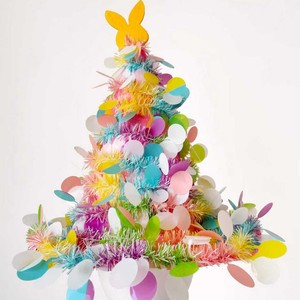 Sombrero de Fiesta de Espumillón Colorido con Adornos de Conejito y Huevo para Celebraciones de Pascua y Cumpleaños - Product Image 4