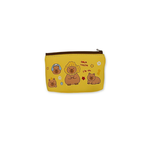 Portamonete Capibara 11,5x9cm Giallo Mini Portafoglio con Design Cartoon per Donne Ragazze Bambini - Product Image 2
