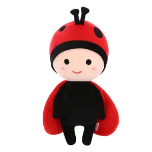 Nouvelle poupée en peluche super douce en forme de coccinelle de dessin animé avec rembourrage en coton PP, jouet en peluche mignon pour enfants, cadeau - Product Image 1