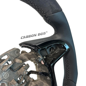 <span class=keywords><strong>Volante</strong></span> <span class=keywords><strong>Deportivo</strong></span> de Alcántara para Holden G8, Chevrolet Commodore HSV E1/2/3 y Pontiac G8 con Costuras Negras, Nuevo - Product Image 5