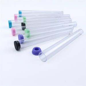 Tube de rangement en plastique transparent pour accessoires de fumage pré-roulés en stock - Product Image 4