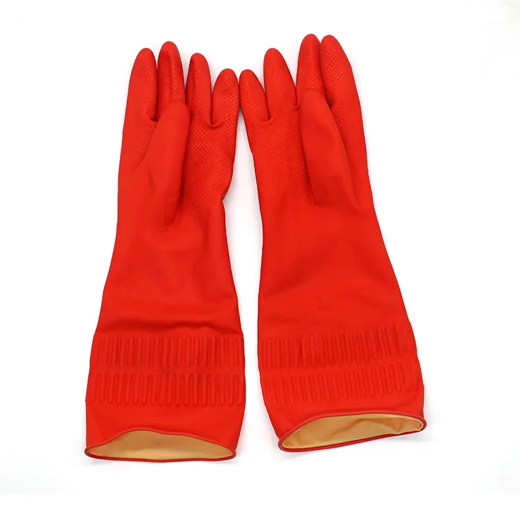 Spray kitchen dish washing household rubber clean latex gloves