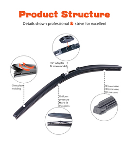 Escobilla de Limpiaparabrisas de Repuesto para Automóviles Híbridos, Rendimiento Estable, Múltiples Adaptadores Disponibles, Suministro OEM de 14-28 Pulgadas - Product Image 4