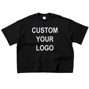 <b>Heavy</b> Weight Oversize <b>T</b>-<b>shirt</b> 100% Cotton Cropped Tshirts Custom Logo Boxy Fit Blank Streetwear Men <b>T</b> <b>Shirt</b> - Product Image 2