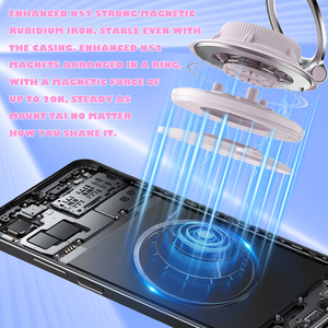 Support magnétique pour téléphone en alliage d'aluminium 2026, best-seller, aspiration sous vide pour tableau de bord de voiture / Conception pliable compatible - Product Image 3