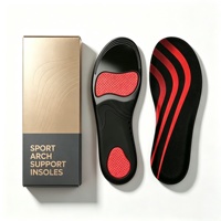 Semelles orthopédiques de sport à soutien de la voûte plantaire pour pieds plats, soulagement de la douleur de la fasciite plantaire pour la course et la marche