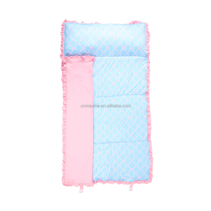 Tikar tidur siang bayi desain baru kustom pita manis dicetak katun rajut tikar tidur siang anak-anak dengan bantal - Product Image 1