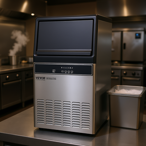 Máquina de Hielo Comercial Independiente Vevor, 120 lb/24 h, Almacenamiento de 33 lb, Control Digital LED, Acero Inoxidable - Product Image 2