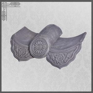 Tuiles traditionnelles japonaises d'argile de style ancien pour la maison de thé japonaise de temple - Product Image 6
