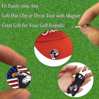 Marqueurs de balle de golf en métal personnalisés à bas prix avec logo sur mesure, accessoires de golf magnétiques durables, cadeaux