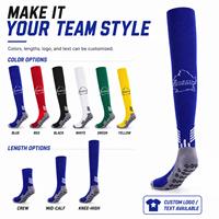 Chaussettes de football antidérapantes personnalisées, douces, confortables et respirantes pour l'entraînement au soccer