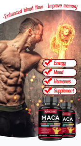 OEM 개인 라벨 마카 루트 인삼 호로 파 Ashwagandha 남성용 보충제 스트레스, 기분 및 에너지 지원-마카 캡슐 - Product Image 3