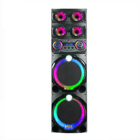 Speaker Portabel Nirkabel 50W 12 Inch *2 Horn Baterai 3600mAh Speaker Pesta Mendukung BT/TF/USB/AUX/FM/MIC/TWS