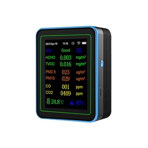 Оптовая продажа, AQI PM2.5 PM10 CO2 HCHO TVOC CO CO2, температура, влажность 12 в 1, Tuya детектор, Wi-Fi, монитор качества воздуха - Product Image 1