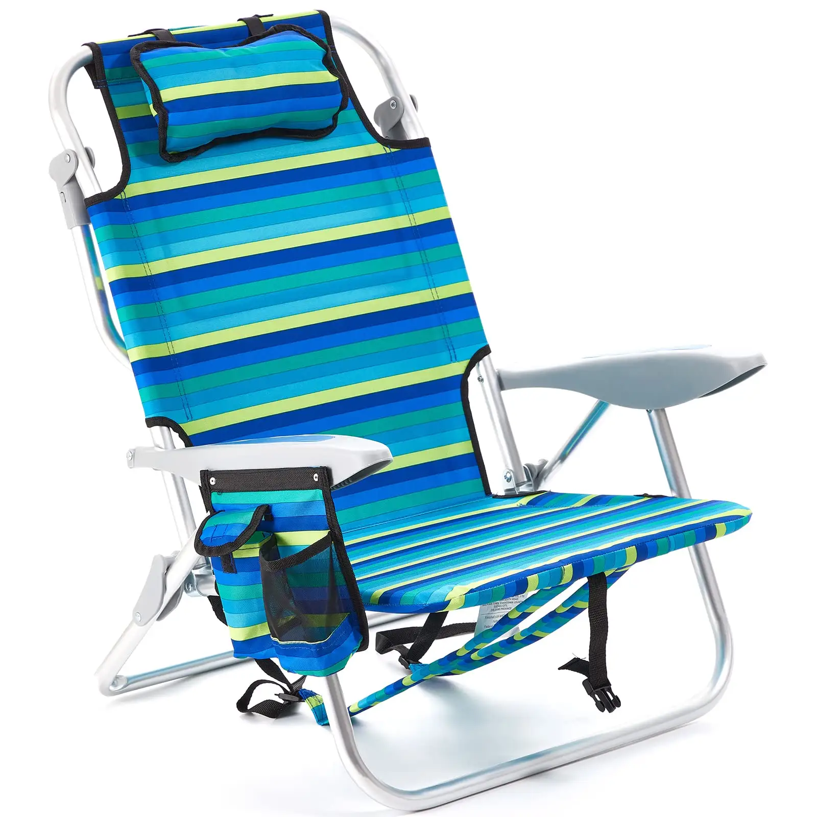 Wholesale Modern Outdoor Portable White Ocean Striped Folding Chairs For Beach Camping