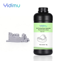 Material de Impresión 3D de Alta Precisión y Dureza, Resina Líquida LCD/Resina UV de 405nm, Resina Lavable con Agua