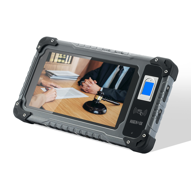 HUGEROCK B70 8gb Android 1000 Nit 10000mah Credit Card Skimmer Fingerprint Reader Module Rfid Ruggedized Pc Tablet Rugged 4g MTK