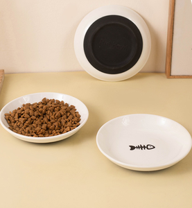 Wholesale Custom Ceramic Pet Bowl with Non-slip Silicone Base, Cute <b>Cat</b> Print Anti-spill <b>Cat</b> <b>Feeder</b> Bowl - Product Image 3