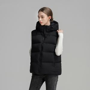CLARKE QUEEN Custom Otoño Invierno <span class=keywords><strong>Mujer</strong></span> <span class=keywords><strong>Chaleco</strong></span> <span class=keywords><strong>acolchado</strong></span> Color sólido Cremallera Puffer <span class=keywords><strong>Chaleco</strong></span> Moda Causal Outwear <span class=keywords><strong>Chaleco</strong></span> - Product Image 1