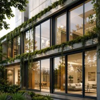 Fenêtre à battant en aluminium à double vitrage EOSS, économie d'énergie, haute performance, pour maison passive moderne, usage résidentiel