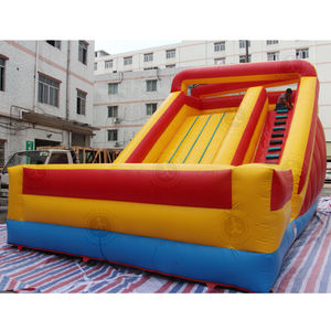 Venta caliente gigante de PVC azul aplastamiento tobogán de agua de doble carril tobogán de agua comercial inflable para niños - Product Image 2