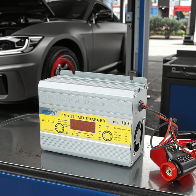 Suoer 12V 20A Three Phase Smart Chargers Auto Digital Lead-acid Battery Charger