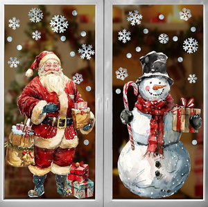Calcomanías Navideñas Personalizadas <span class=keywords><strong>para</strong></span> Ventanas <span class=keywords><strong>de</strong></span> <span class=keywords><strong>Vinilo</strong></span>, Diseño <span class=keywords><strong>de</strong></span> Estrella, Resistentes al Agua, Impresión UV, Adhesivo Decorativo <span class=keywords><strong>para</strong></span> el Hogar - Product Image 1