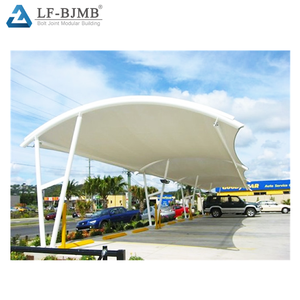 LF Structure en acier léger Abri de voiture à toit arqué étanche pour l'extérieur Garages au design moderne - Product Image 6