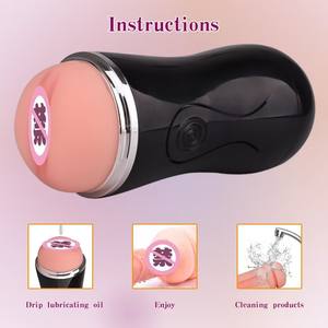 Popüler Gerçekçi Vajina Anal Erkek Mastürbatörü Silikon Yumuşak Sıkı Vajina Yetişkin Oyuncakları Seks Oyuncakları Erkekler için Mastürbatör - Product Image 4