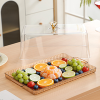 Nouvelle assiette de présentation pour pain et gâteaux 2026, idéale pour le thé de l'après-midi, les collations et les fruits, avec plateau à dessert en acrylique pour la maison