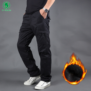 <span class=keywords><strong>Pantaloni</strong></span> Cargo Invernali da <span class=keywords><strong>Uomo</strong></span>, Impermeabili, <span class=keywords><strong>Foderati</strong></span> in Pile, Spessi, con Tasche Multiple per Attività all'Aperto - Product Image 2