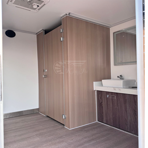Trung Quốc chứng nhận VIP di động sang trọng 20ft container hiện đại 4 gian hàng ngoài trời nhà vệ sinh nhà vệ sinh di động nhà vệ sinh Trailer cho bán - Product Image 6