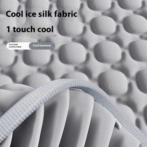 Bingdoudou Driedelige Set Koelmat Zomer <span class=keywords><strong>Bed</strong></span> Rok Stijl Machine Wasbaar Ijs Zijde Latex Zachte Matras Hoezen Beschermers - Product Image 2