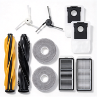 Kit de pièces de rechange pour robot aspirateur Dreame X50 Pro/L50 Pro Ultra L60 Ultra : brosse principale, brosse latérale, sac à poussière, serpillière, filtre HEPA, accessoires