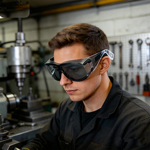 目の保護 <span class=keywords><strong>UV</strong></span>カット 産業用作業メガネ 男性用安全メガネ - Product Image 2