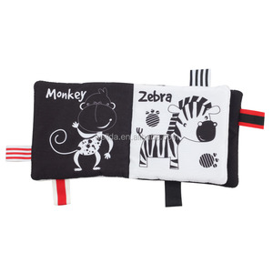<span class=keywords><strong>Tumama</strong></span> Baby Kids Development Learning Picture Libro de tela blanco y negro - Product Image 1