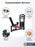 Machine à abductions et adductions des hanches à charges guidées, équipement de musculation double fonction pour l'entraînement des adducteurs et abducteurs des cuisses, pour salle de sport commerciale et centre de fitness