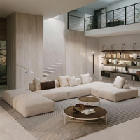 Modernes Minimalistisches L-förmiges 7-Personen-Sofa-Set Möbel Italienisches Design Wohnzimmer Modulares Sofa