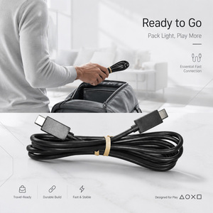 Câbles d'alimentation personnalisés, câble de charge USB <span class=keywords><strong>PS5</strong></span>, OEM, anti-jaunissement, câble de charge rapide - Product Image 1