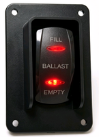 Interrupteur à polarité réversible DPDT 4P ON-OFF-ON 12V 20A, interrupteur de commande pour bateaux et yachts