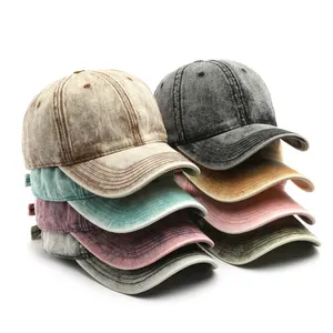 Wholesale Distressed Cotton Unstructured Baseball Cap Sports Hats