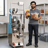 Machine d'emballage multifonction automatique pour poudre, granulés, aliments, chips, bâtonnets de pommes de terre, pop-corn, sachets, remplissage et scellage de sacs