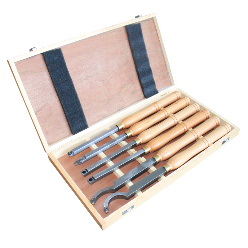 Bowl Gouge draaibank beitel set, 3 stuks houten draaibank draaien gereedschap met HSS-blad, walnoot handvat en messing adereindhulzen, in houten opbergdoos (1/4, 3/8 en 1/2 fluit