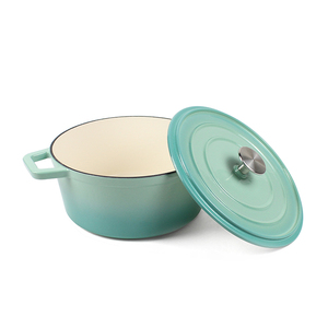 Casserole <span class=keywords><strong>en</strong></span> <span class=keywords><strong>fonte</strong></span> émail couleur personnalisée LFGB Ca65, certifié ue, nouveau <span class=keywords><strong>design</strong></span> personnalisable - Product Image 4