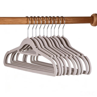 Cintres floqués pour usage domestique, organisateurs de garde-robe ; Cintres modernes et minimalistes antidérapants sans traces pour vêtements, pantalons et cravates ; Rangement de placard