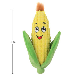 Wholesale Interactive New Design Funny Cute <b>Plush</b> Stuffed Vegetables Dog Toys Squeaky Corn Shaped Soft Pet Dog Chew Toy - Product Image 5